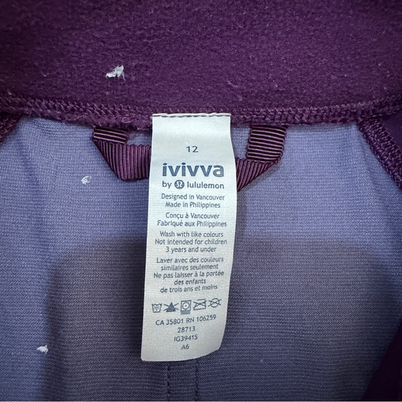 Ivivva (Lululemon) Define Style Jacket in Dark Purple - Girls Size 12 - Picture 5 of 6